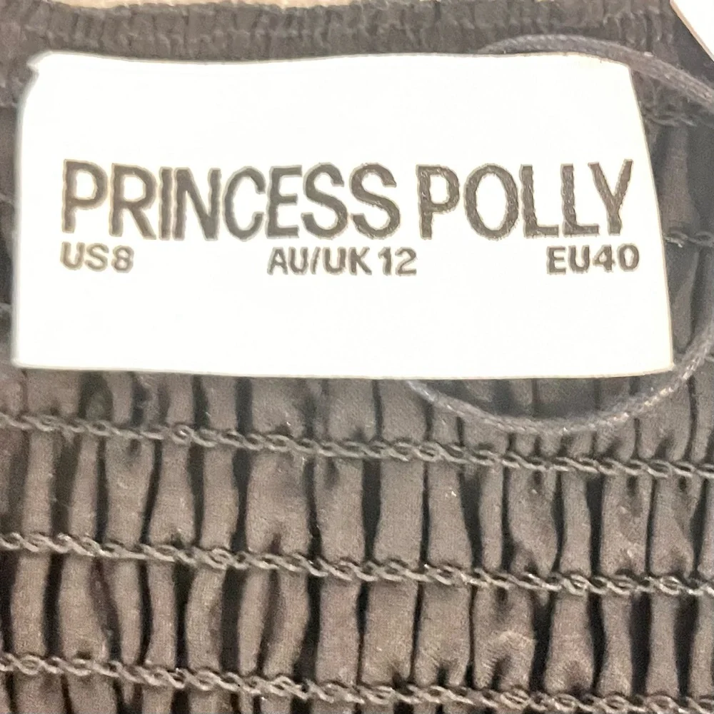 🆕- Princess Polly-STRAPLIE MINI DRESS BLACK. Size: 8 - Picture 11 of 12